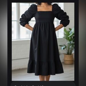 O.P.t Chic Black Long Sleeve Dress